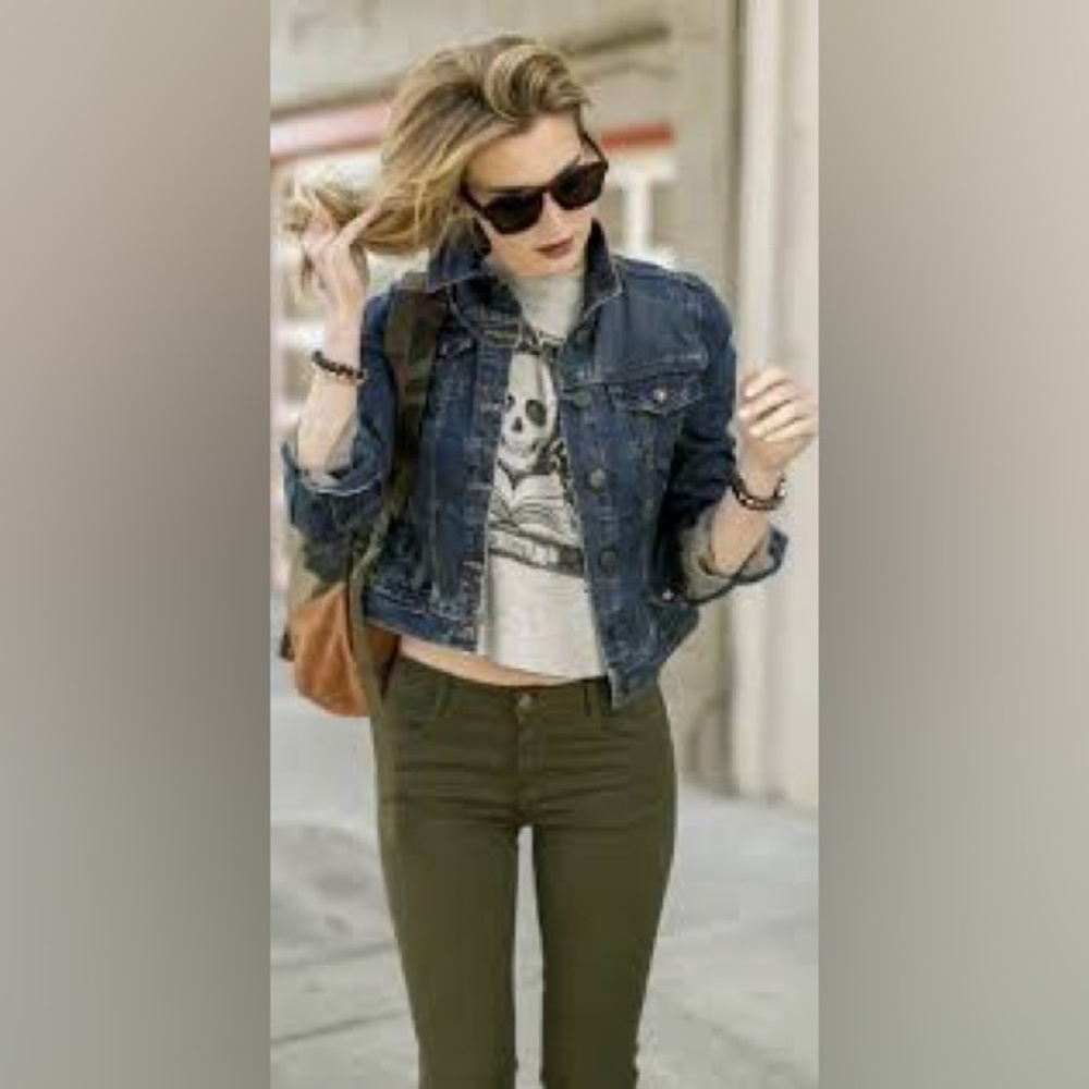 AG Adriano Goldschmied utilitarian Kinsley skinny jeans in army green - Picture 5 of 14
